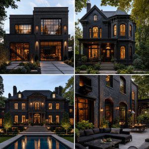 30 Black Brick House Exteriors for Bold Curb Appeal