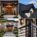30 Dark Brown House With Black Trim Exterior Design Ideas
