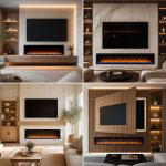 30 Electric Fireplace Ideas With TV Above for Cozy Spaces