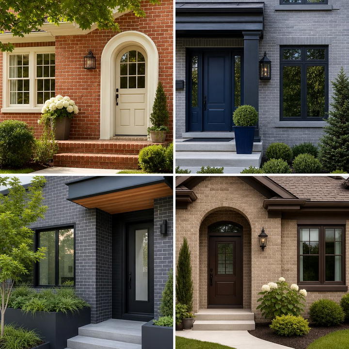 30 Exterior Brick and Paint Color Combinations