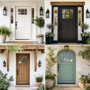30 Farmhouse Front Door Ideas for Curb Appeal