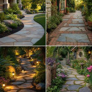 30 Flagstone Walkway Ideas for Charming Pathways