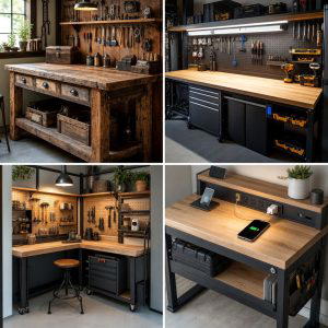 30 Garage Workbench Ideas for Organized DIY Spaces