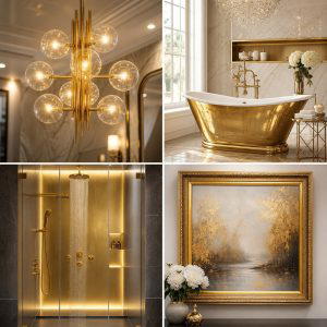 30 Gold Bathroom Ideas for Luxurious Modern Spaces