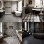 30 Gray Floor Bathroom Design Ideas for Sleek Minimalism