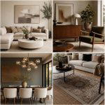 30 Grey Living Room & Dark Wood Floor Design Combinations
