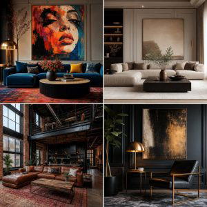 30 Living Room Grey Walls and Black Trim- Bold Contrast Ideas