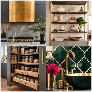 30 Luxe Black White and Gold Kitchen Ideas for Elegant Spaces