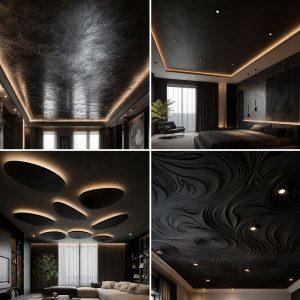 30 Modern Black Ceiling Design Ideas for Dramatic Interiors