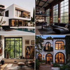 30 Modern House Designs With Black Windows Inspiration