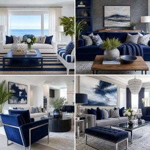30 Navy Blue and Grey Living Room Ideas for Sophisticated Style