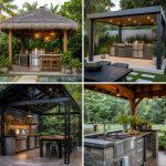 30 Outdoor Kitchen with Gazebo Ideas for All-Weather Cooking