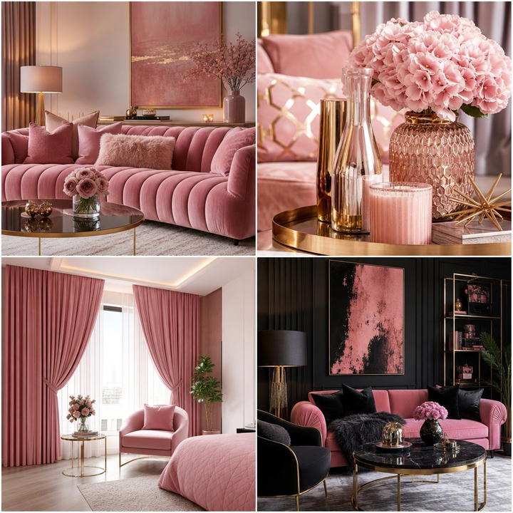 30 Pink Living Room Ideas for Soft and Inviting Spaces