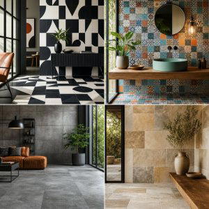 30 Powder Room Floor Tile Ideas for Elegant Small Spaces