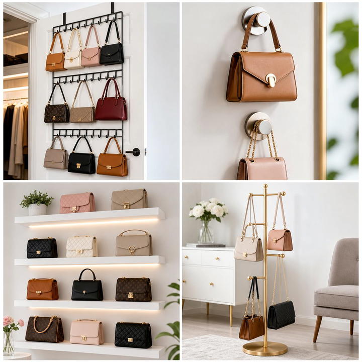 30 Practical Purse Storage Ideas to Organize Handbags