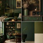 30 Rich Dark Green Home Office Designs for a Focused Workspace