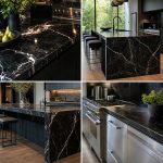 30 Sleek Black Granite Countertop Kitchen Designs for Luxury