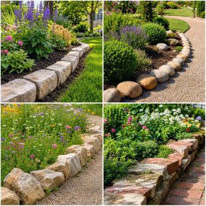 30 Stone Garden Edging Ideas for Defined Outdoor Spaces