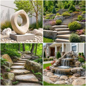 30 Stone Garden Ideas for Natural Outdoor Landscaping Designs