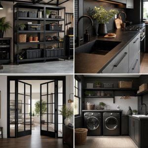 30 Stylish Black Laundry Room Ideas for a Modern Utility Space