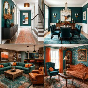 30 Teal and Orange Room Color Schemes for Vibrant Home Decor