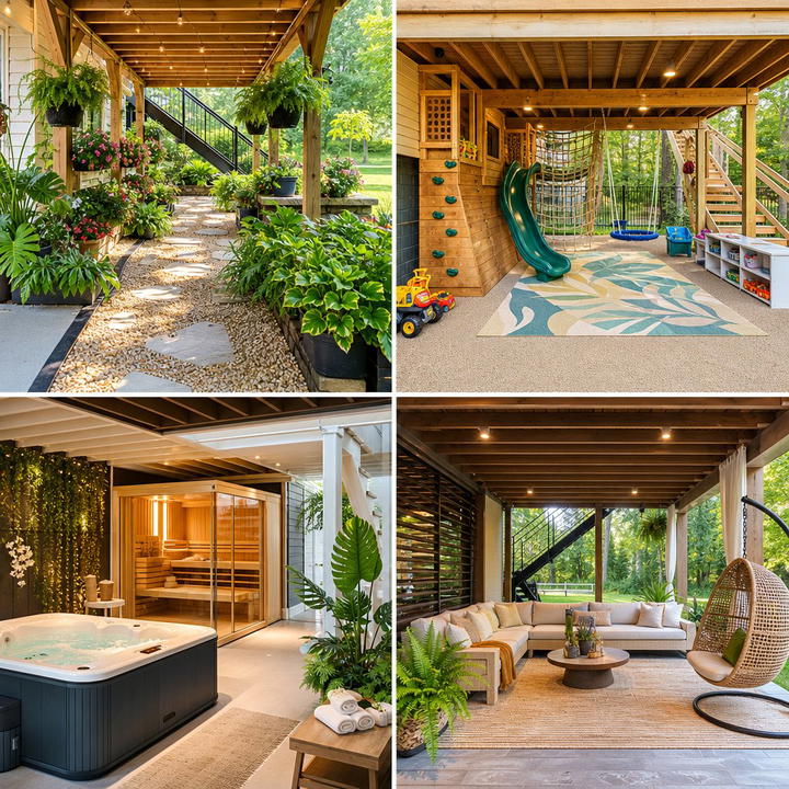 30 Under Deck Ideas to Transform Wasted Space into Retreats