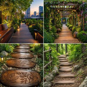 30 Wooden Walkway Ideas for Gardens and Outdoor Paths
