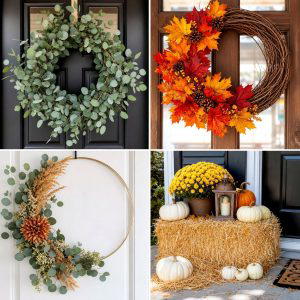 50 Fall Front Door Decor Ideas Roundup- Curb Appeal