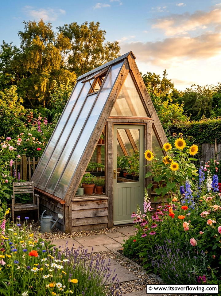 A Frame Backyard Greenhouse - 25 backyard ideas with greenhouse