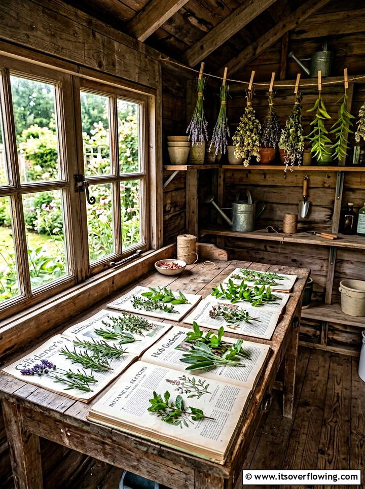 Absorbent Paper Herb Drying - 25 recycled garden ideas with old magazines