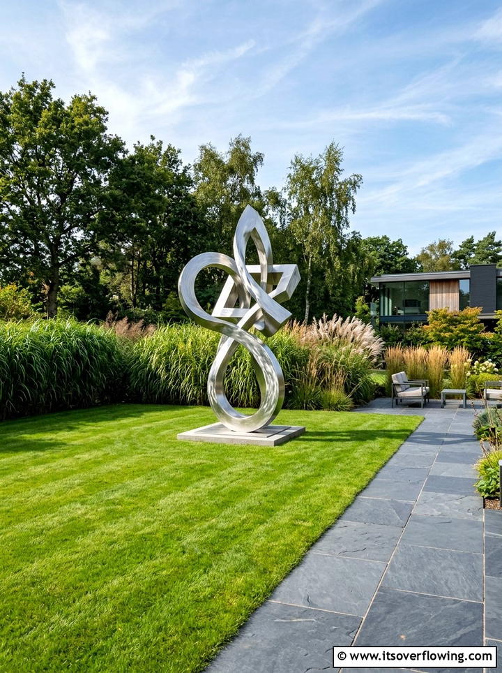 Abstract garden sculptures - 25 garden decor ideas with statues