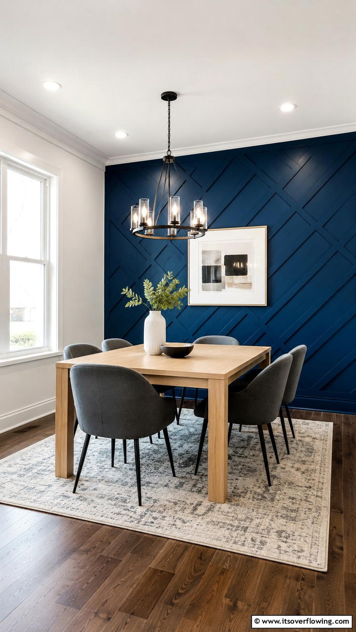 Accent Walls to Define the Space - 20 Casual Dining Room Ideas for Everyday Comfort