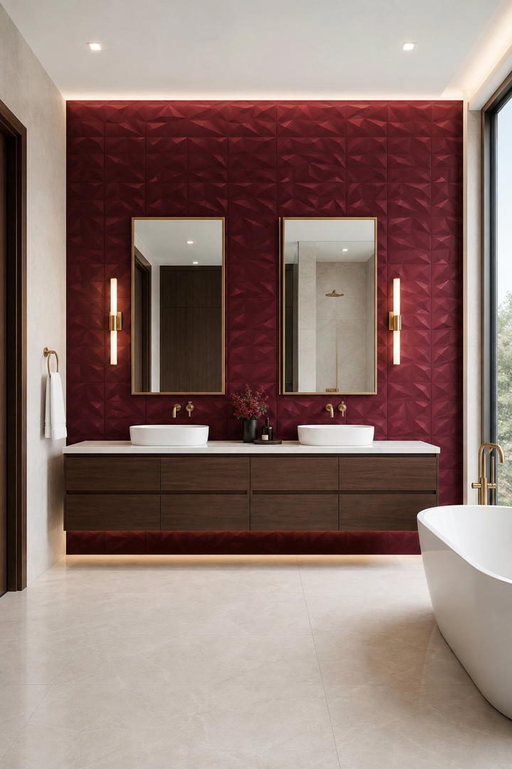 Accent Walls - 25 Maximalist Bathroom Design Ideas for Bold Spaces