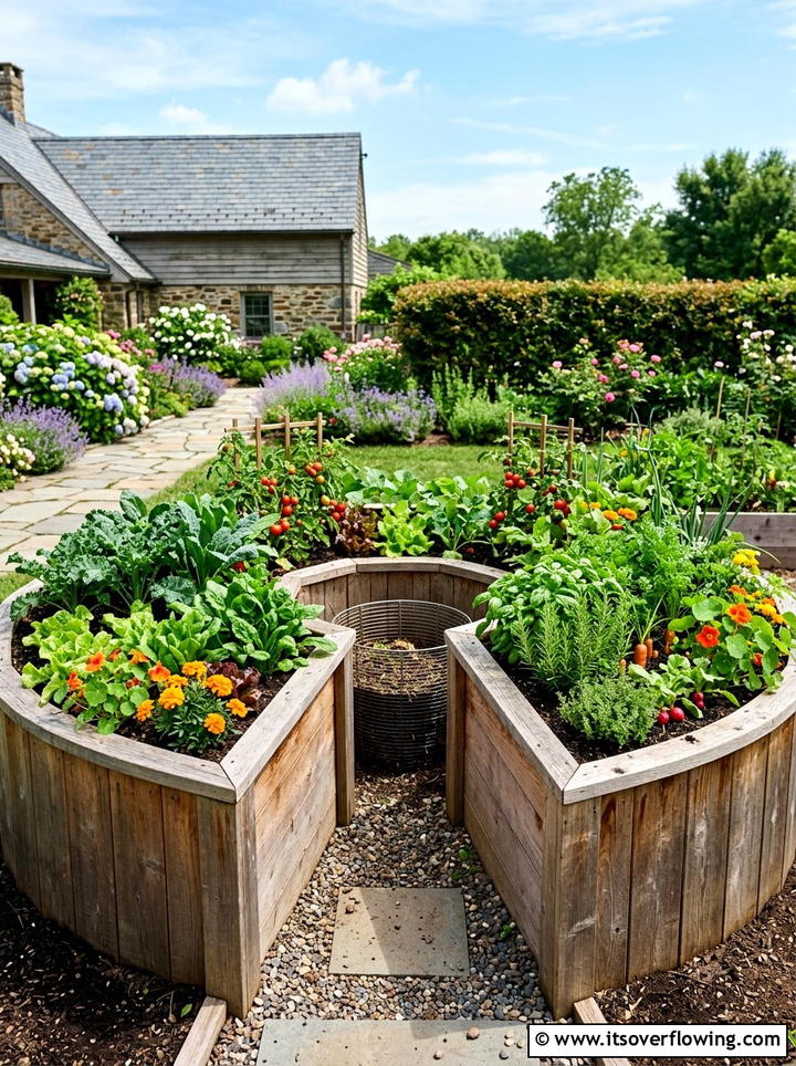 Accessible Raised Keyhole Garden - 25 creative garden ideas with keyhole garden beds