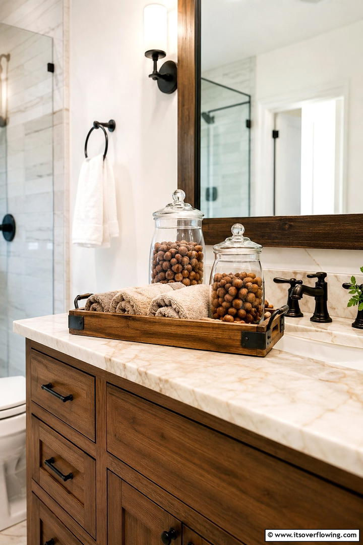 Acorn Decorative Touches - 50 Fall Bathroom Decor Ideas Roundup- Timeless Tips