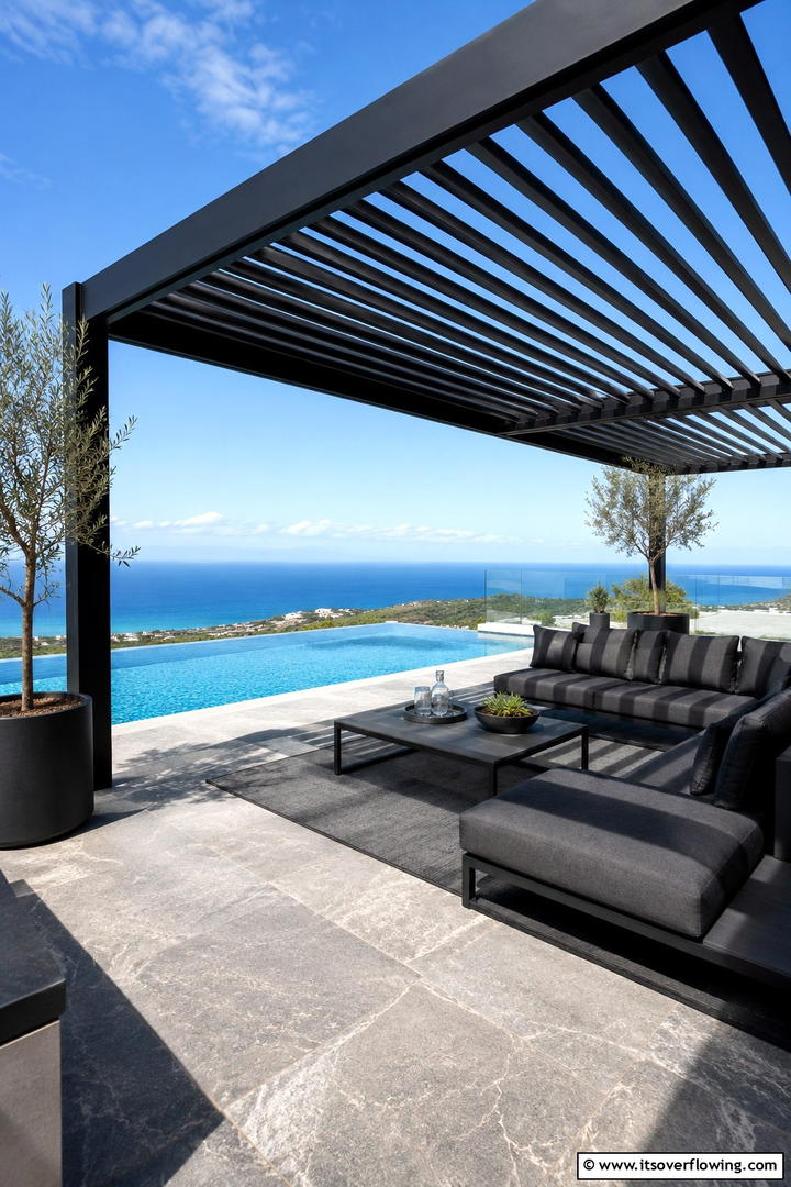 Adjustable Pergola for Dynamic Sun Control - 30 Pool Shade Ideas for a Cool and Relaxing Oasis