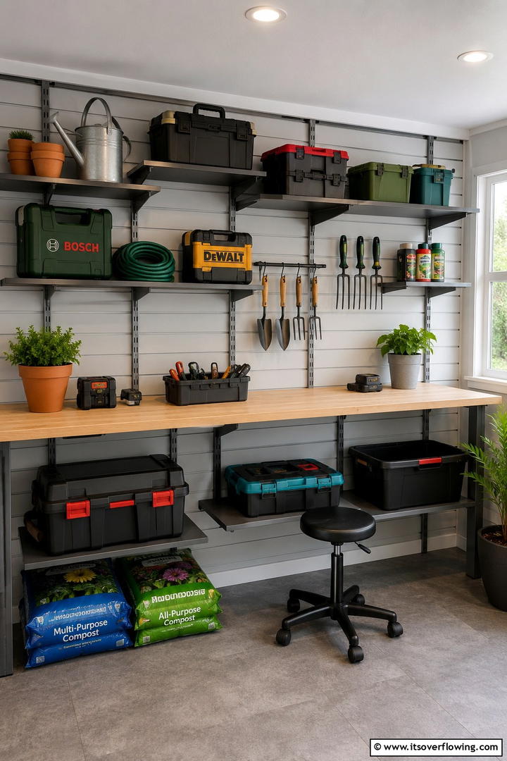 Adjustable Wall Shelves - 30 Shed Shelving Ideas for Optimal Storage Solutions