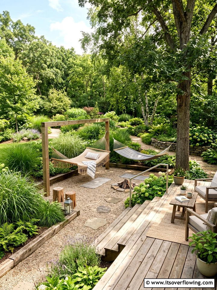 Adult treehouse deck - 25 backyard decorating ideas with cozy lounge setup