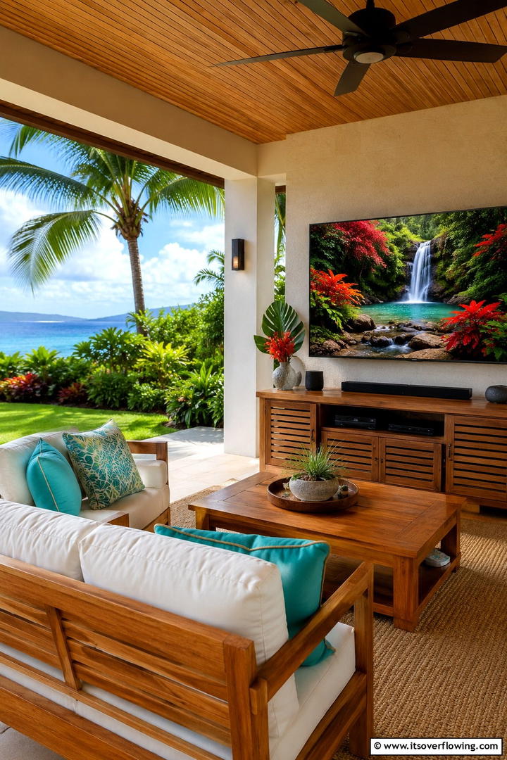Advanced Remote Control Features - 30 Outdoor TV Ideas for Entertainment Under the Sky