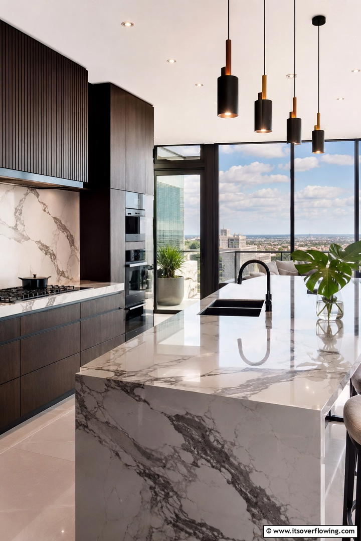 Aesthetically Superior Quartz Surfaces - 30 Quartz Kitchen Countertops for Modern & Durable Surfaces