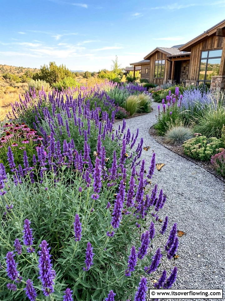 Agastache Pollinator Garden - 25 garden ideas for hummingbirds