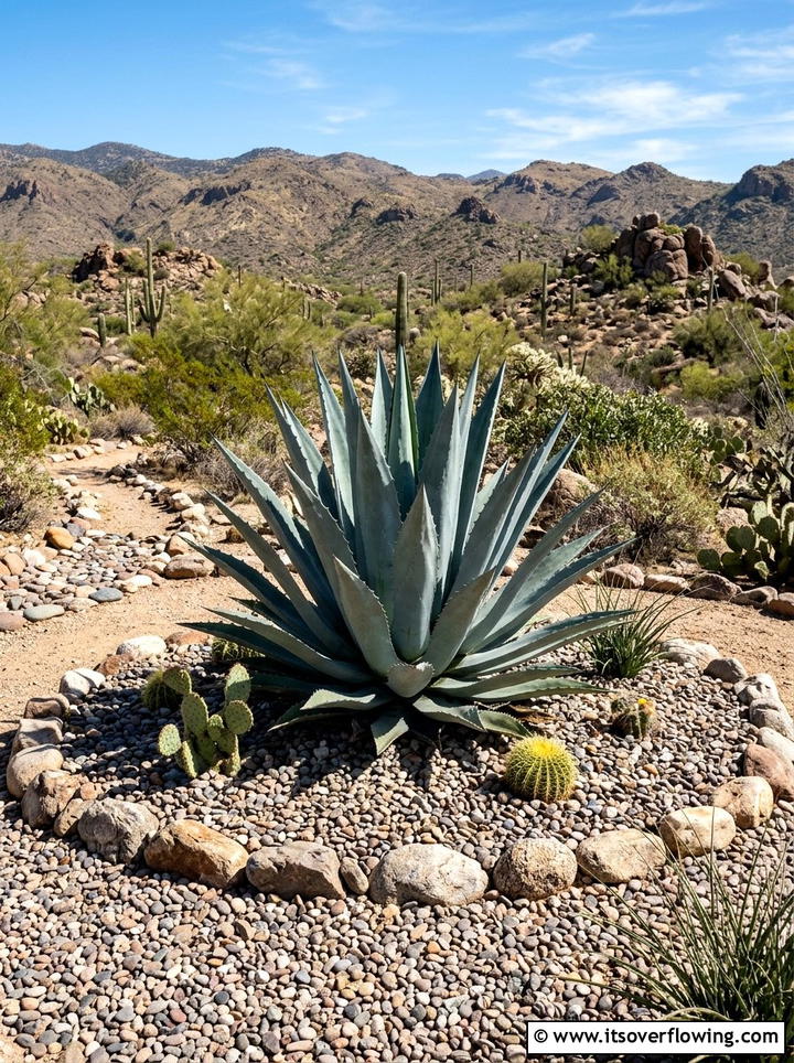 Agave Focal Point - 25 garden decor ideas for desert gardens