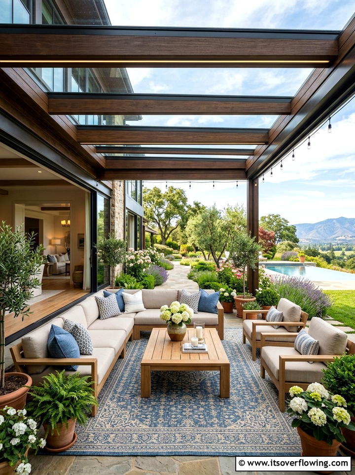 All Season Outdoor Room - 25 garden ideas for townhouses