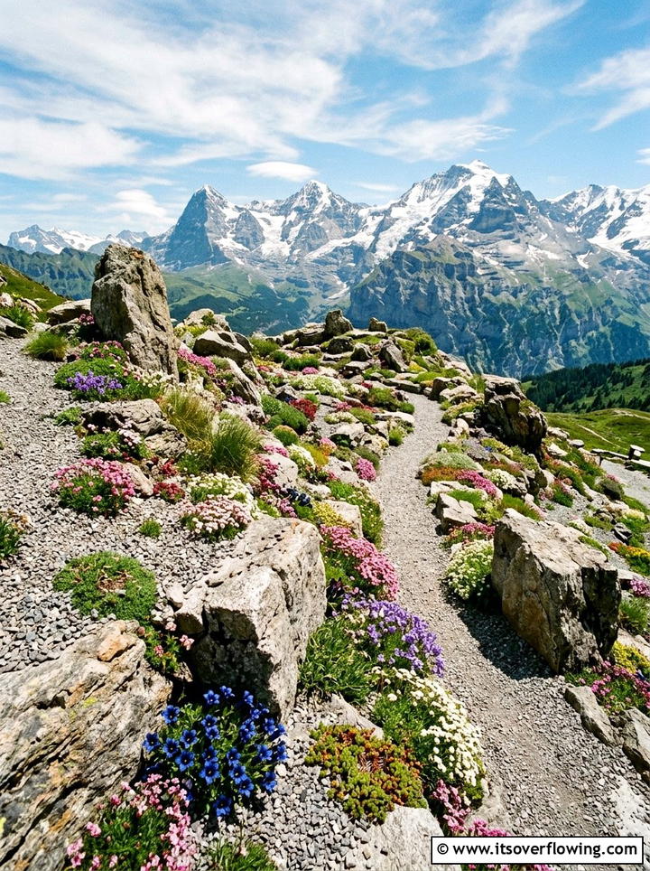 Alpine Rock Garden - 25 garden ideas with gravel