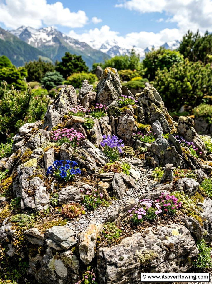 Alpine Rockery - 25 garden decor ideas with stone accents