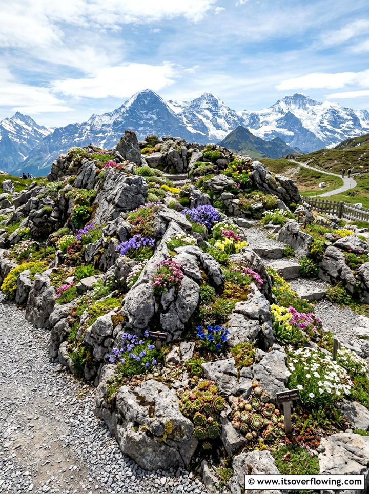 Alpine rock garden - 25 garden ideas with rocks