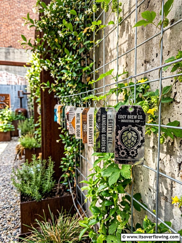 Aluminum can tags - 25 recycled garden ideas with plant labels