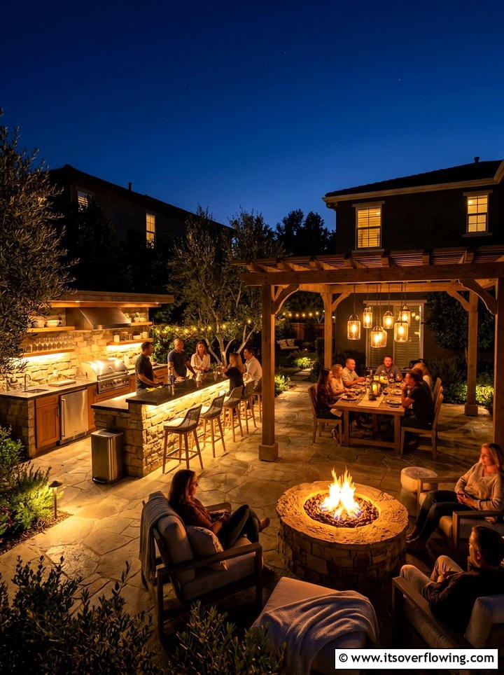 Ambient outdoor kitchen lighting - 25 garden design ideas for outdoor kitchens