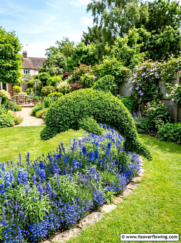 Animal Shaped Shrub In Backyard - 25 garden decor ideas with topiary