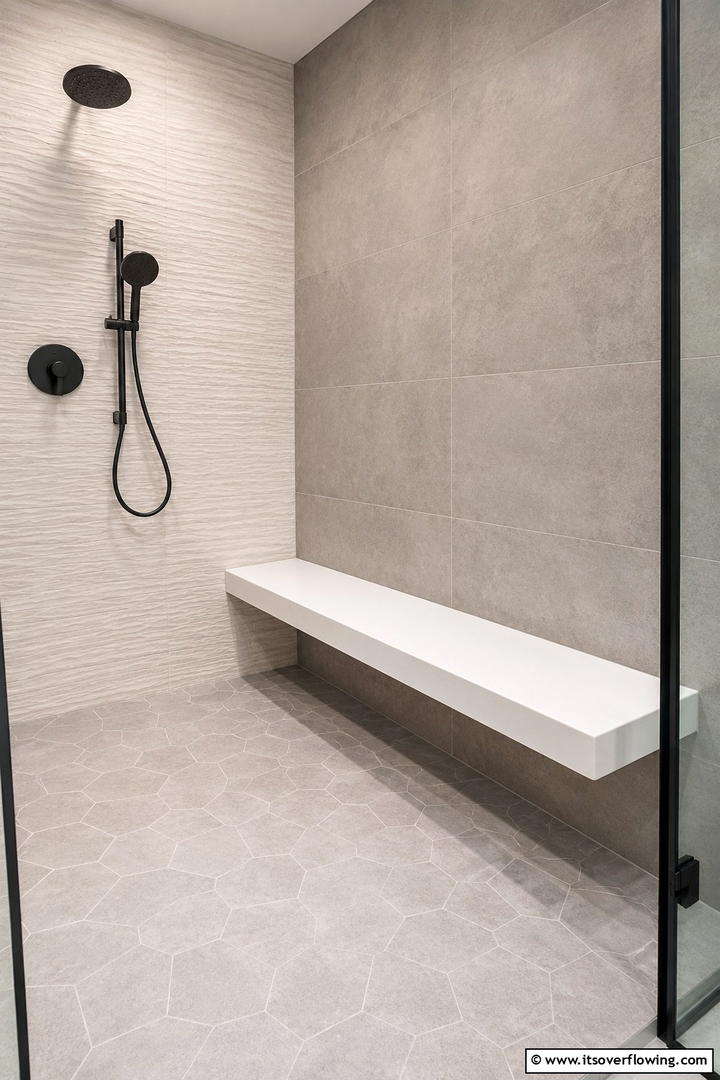 Antimicrobial Resin Bench - 30 Shower Bench Ideas for Functional Bathroom Designs